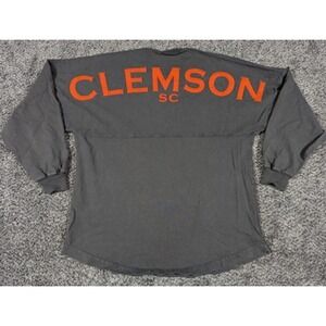 Clemson Tigers Shirt Womens Small Gray Long Sleeve Spirit SC NCAA Football